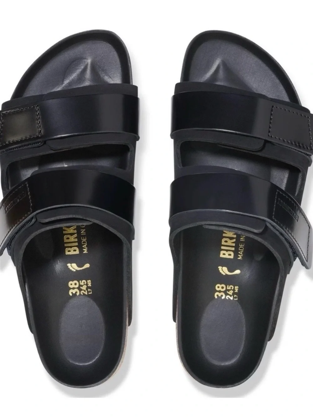 Birkenstock Uji Nubuck Black Patent
